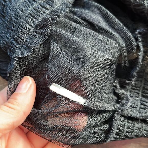 ZARA Black Sheer Blouse - Picture 9 of 13